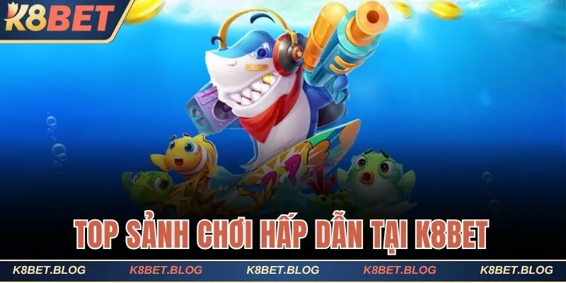 Một vài sảnh chơi nên trải nghiệm của K8bet 